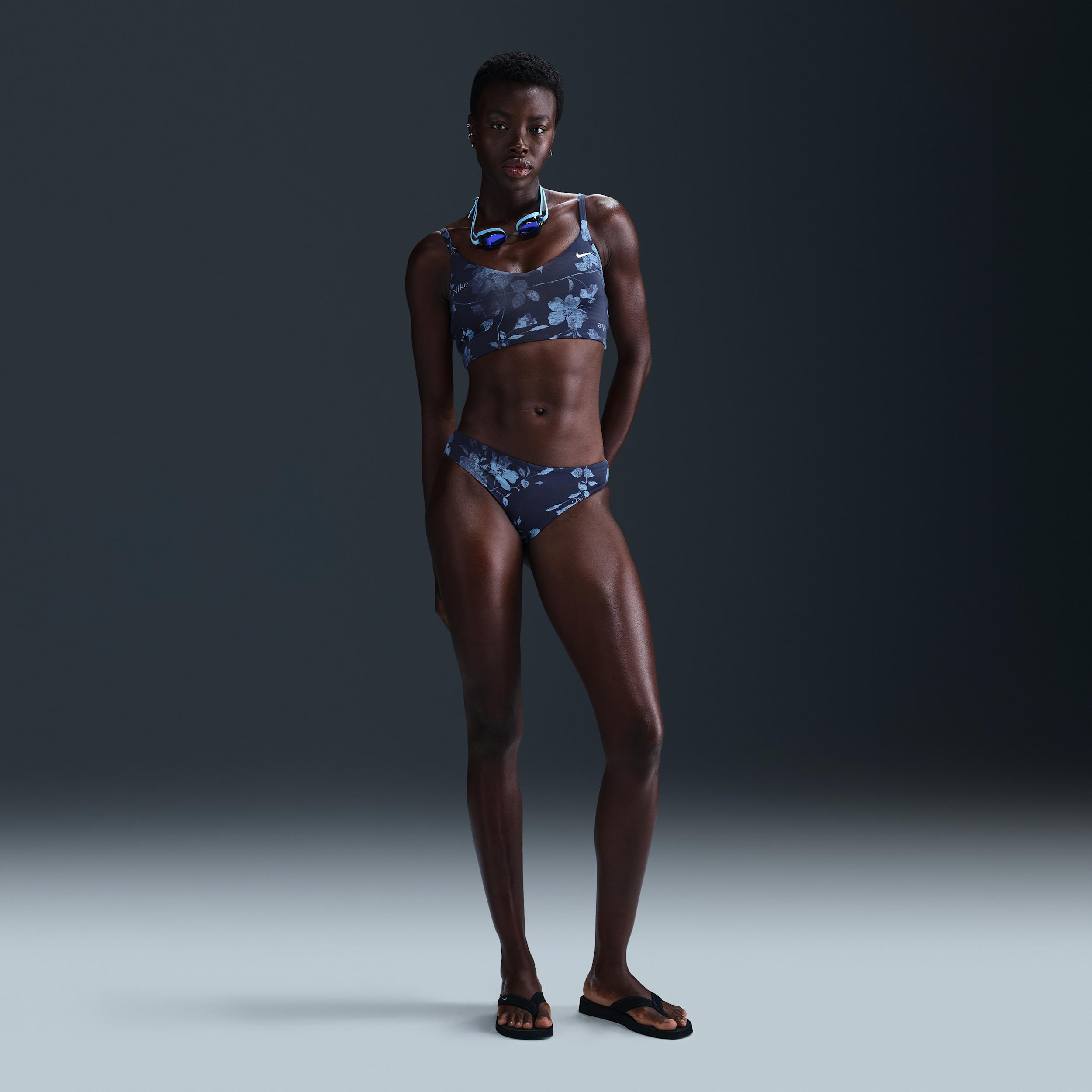 Nike Womens Swim V-Neck Midkini | NESSF275-440 Product Image