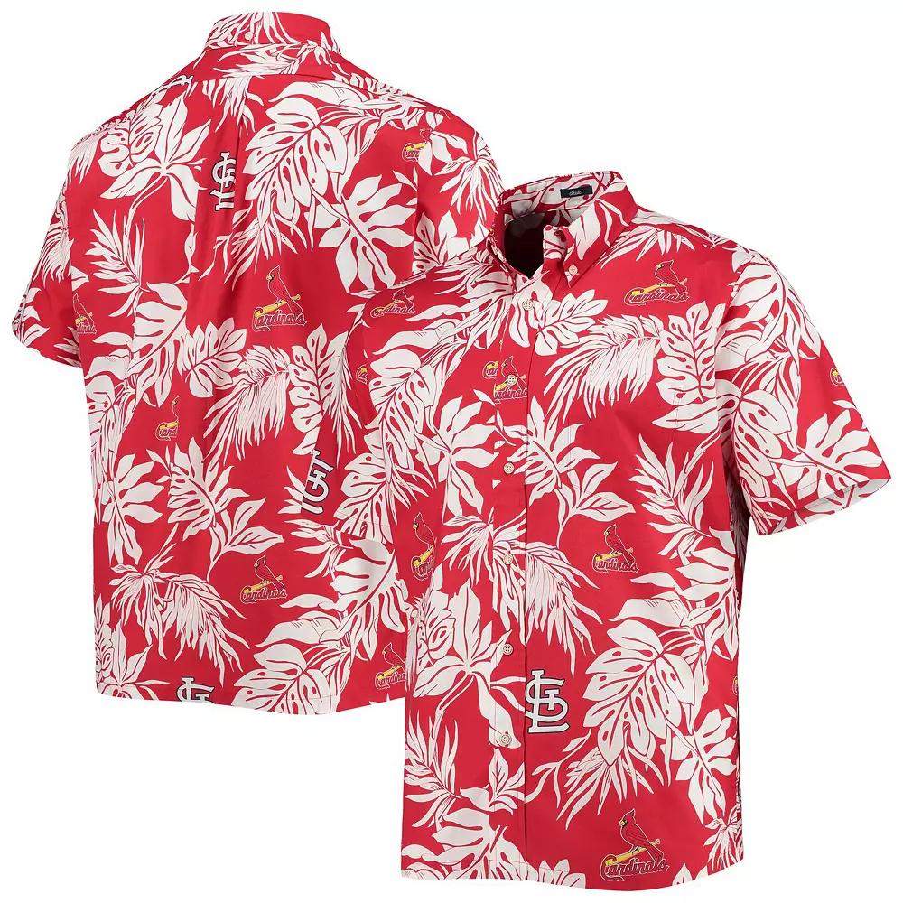 Men's Reyn Spooner Red St. Louis Cardinals Aloha Button-Up Shirt, Size: Large Product Image