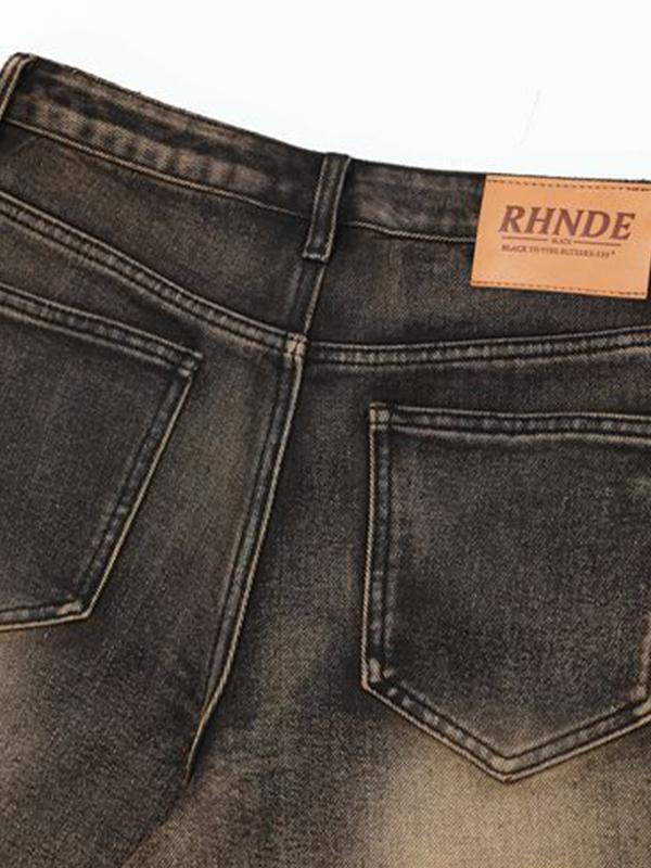 Men'S Vintage Washed Loose Straight Shorts Product Image