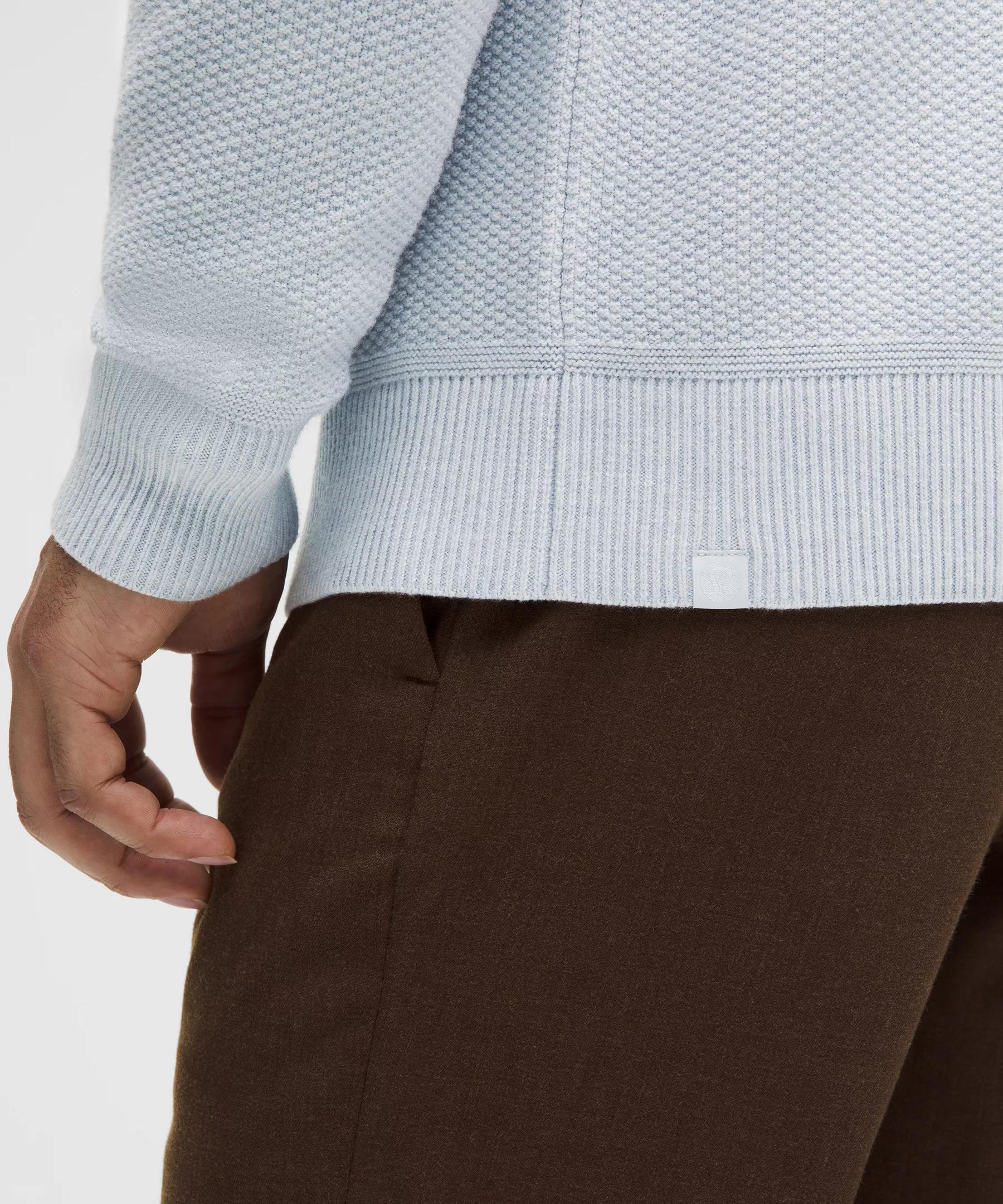 Textured Knit Crewneck Sweater Product Image