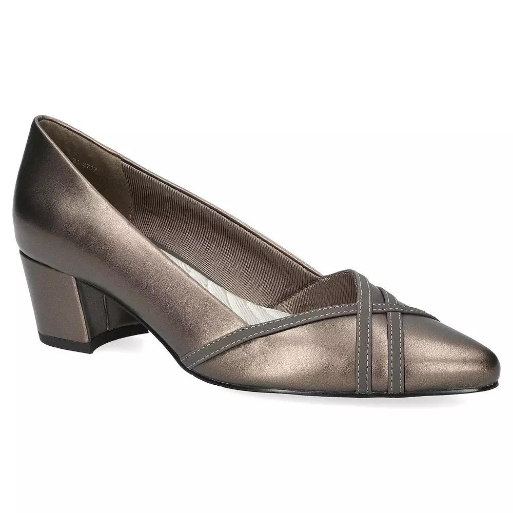 Easy Street Women's Lotus Block Heel Pumps,  Product Image