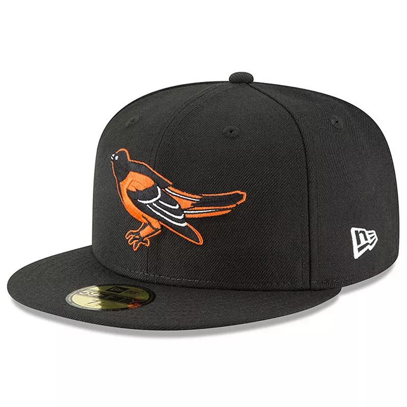 Men's New Era Black Baltimore Orioles Cooperstown Collection Wool 59FIFTY Fitted Hat,  Product Image