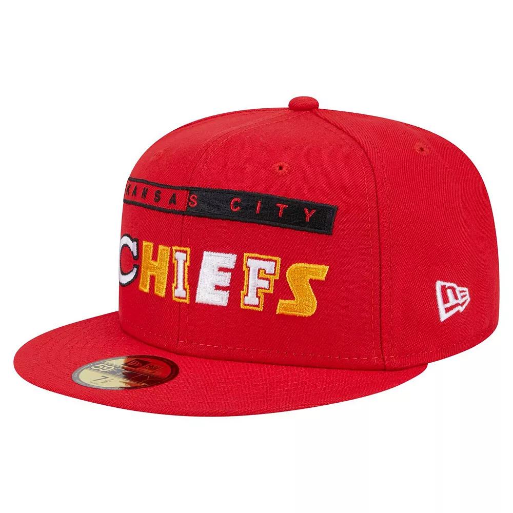 Men's New Era Red Kansas City Chiefs Ransom 59FIFTY Fitted Hat,  Product Image
