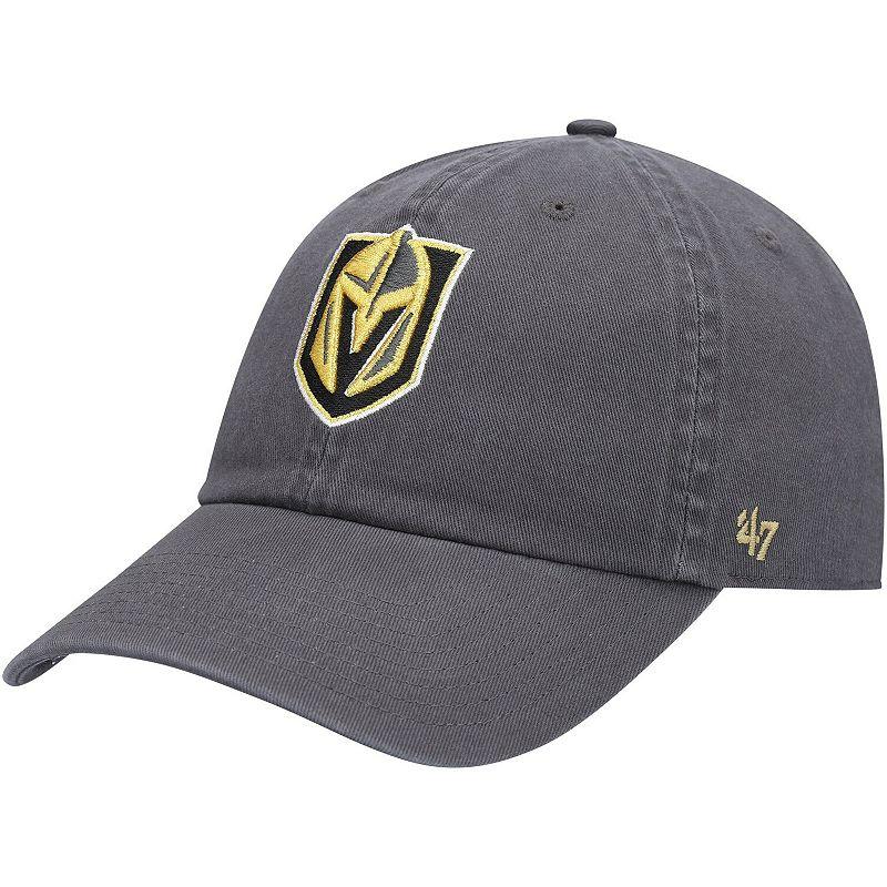 Men's '47 Charcoal Vegas Golden Knights Team Clean Up Adjustable Hat, Lvk Charco Product Image