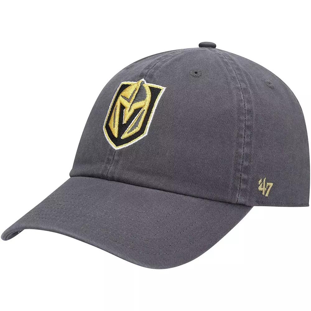Men's '47 Charcoal Vegas Golden Knights Team Clean Up Adjustable Hat, Lvk Charco Product Image