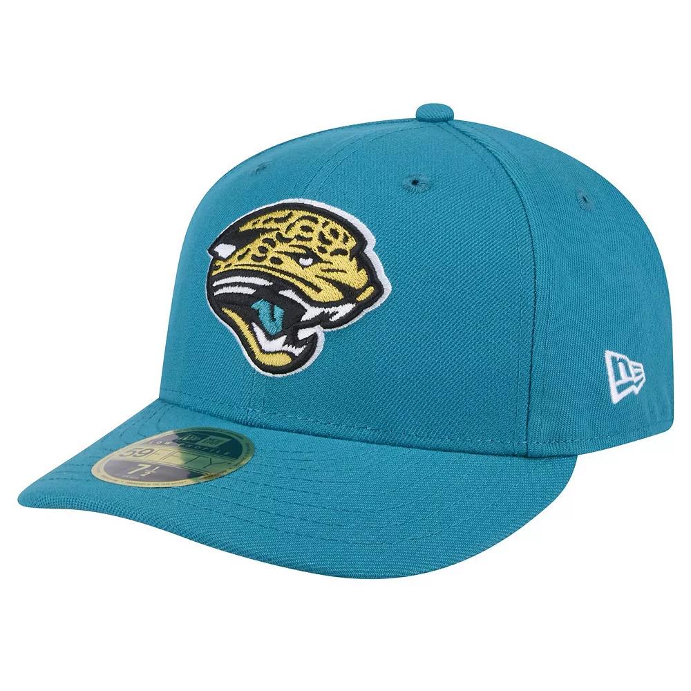 Men's New Era  Teal Jacksonville Jaguars Throwback Logo Omaha Low Profile 59FIFTY Fitted Hat, Size: 7 1/8, Blue Product Image