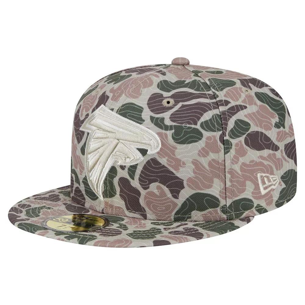 Men's New Era  Atlanta Falcons Geo Camo 59FIFTY Fitted Hat, Size: 6 7/8, Green Product Image