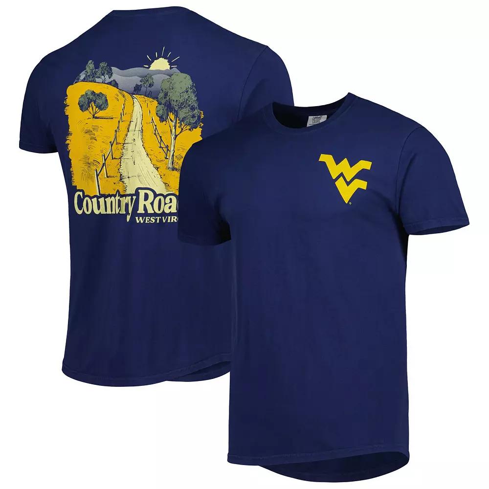 Men's Navy West Virginia Mountaineers Hyperlocal T-Shirt, Size: Small, Blue Product Image