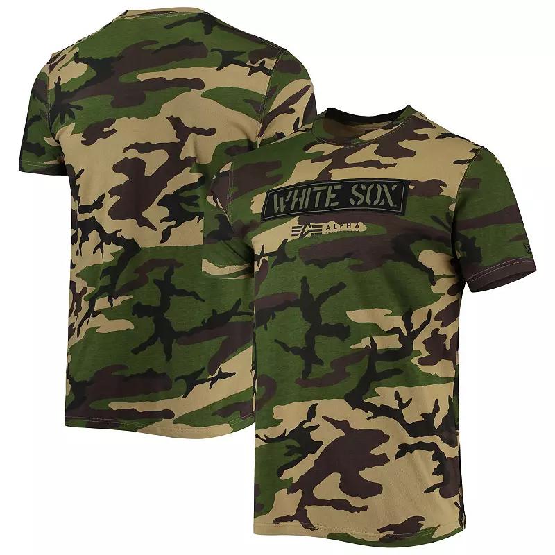 Men's New Era Camo Chicago White Sox Club T-Shirt, Size: Large, Green Product Image