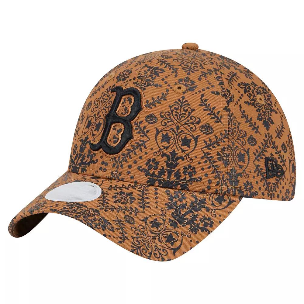 Women's New Era Brown Boston Red Sox Vintage Deco 9TWENTY Adjustable Hat Product Image