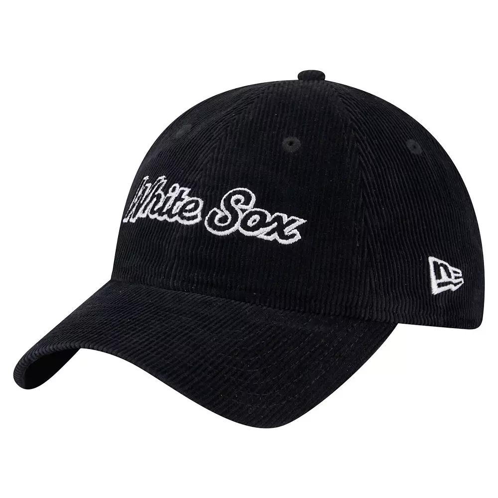 Women's New Era Black Chicago White Sox Corduroy 9TWENTY Adjustable Hat Product Image