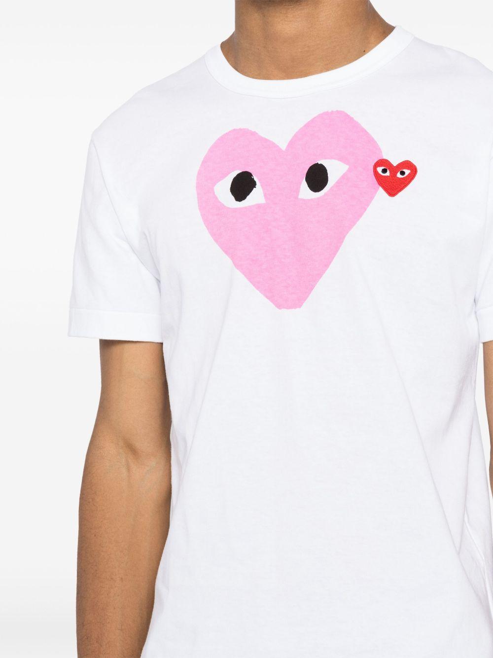 heart-printed T-shirt Product Image