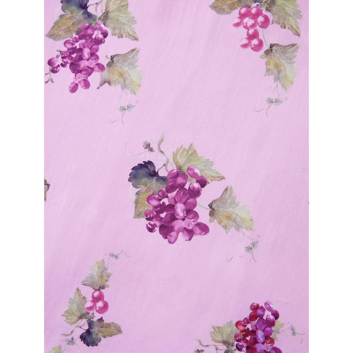 Plus Size Fruity Floral Print Toothpick Pleat Maxi Dress Lilac Women V-neck Short sleeve Curvy BloomChic 14-16/1X Product Image