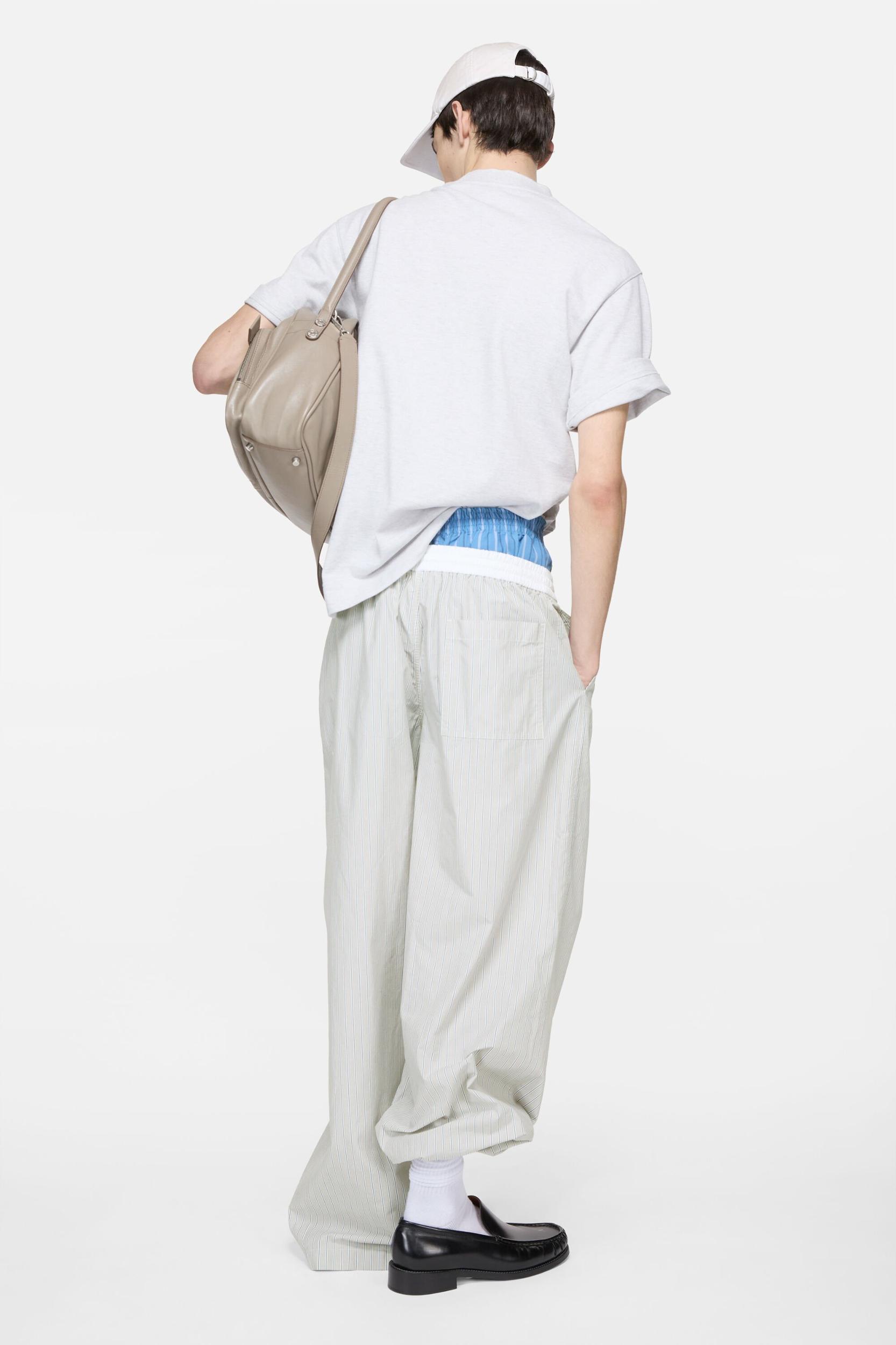Striped cotton trousers Product Image