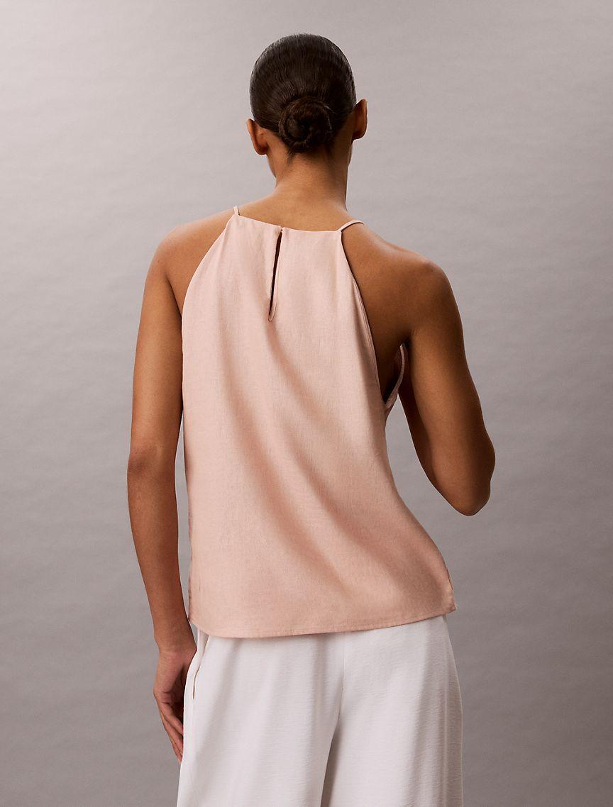 Linen Blend Sleeveless Top Product Image