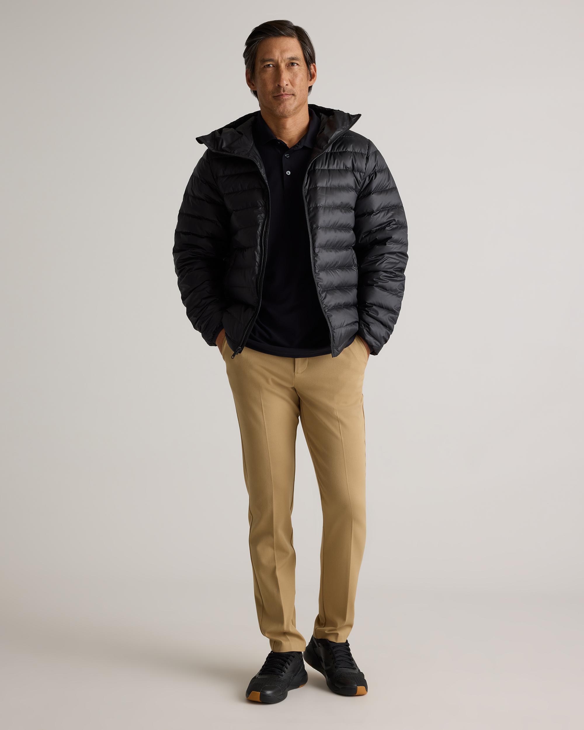 Quince | Men's Lightweight Down Packable Puffer Hooded Jacket Recycled Polyester Product Image