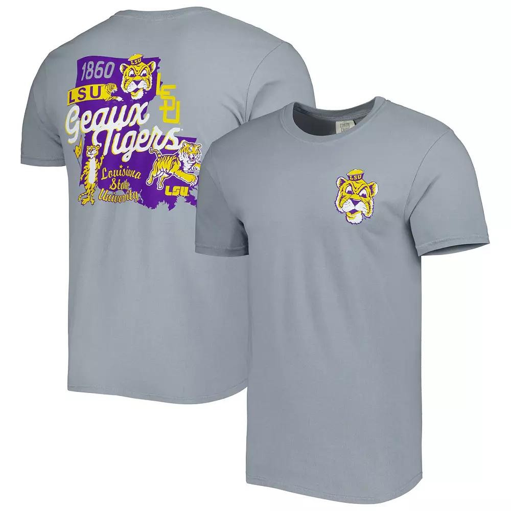 Mens Graphite LSU Tigers Vault State Comfort T-Shirt Product Image