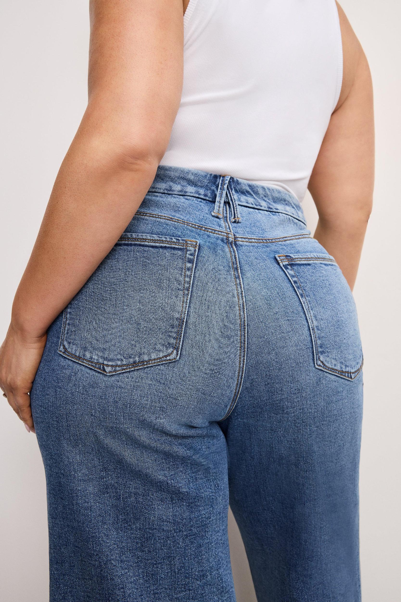 GOOD SKATE WIDE CROPPED JEANS | INDIGO978 Product Image