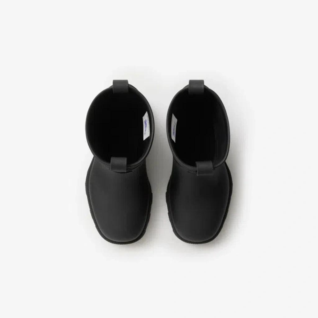 BURBERRY Women Marsh Stamp Rubber Ankle Boots In Gray Product Image