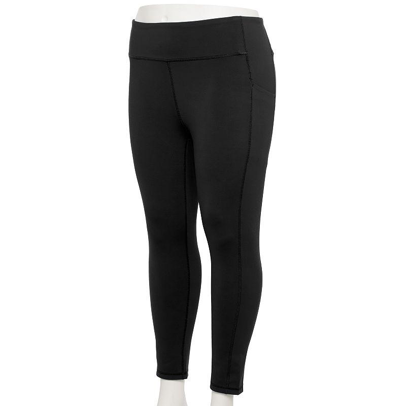 Plus Size Tek Gear Adaptive Ultrastretch High-Rise 7/8th Leggings, Womens Product Image