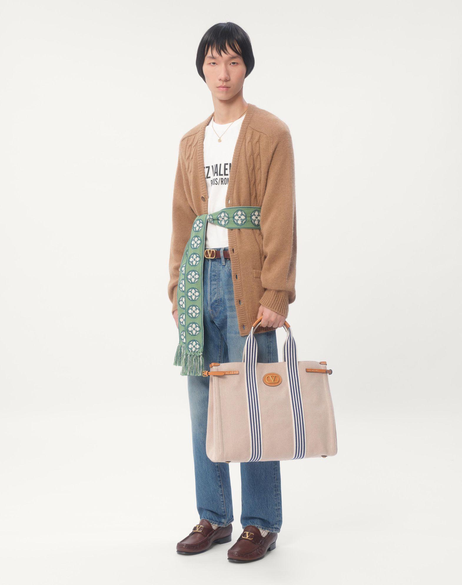 Cotton T-Shirt With Chez Valentino Print Product Image