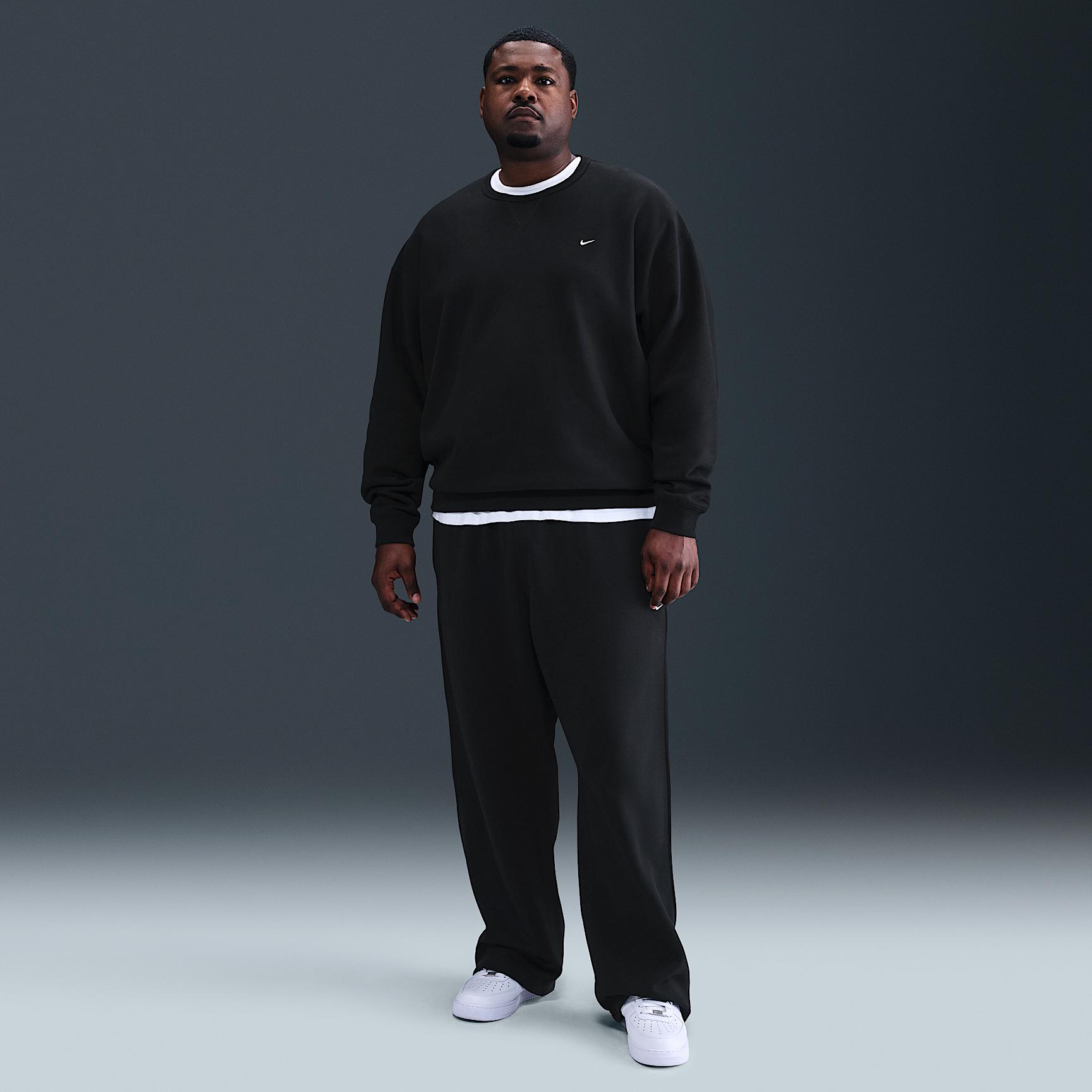 Nike Mens Solo Swoosh Fleece Crew | HV1086-010 Product Image