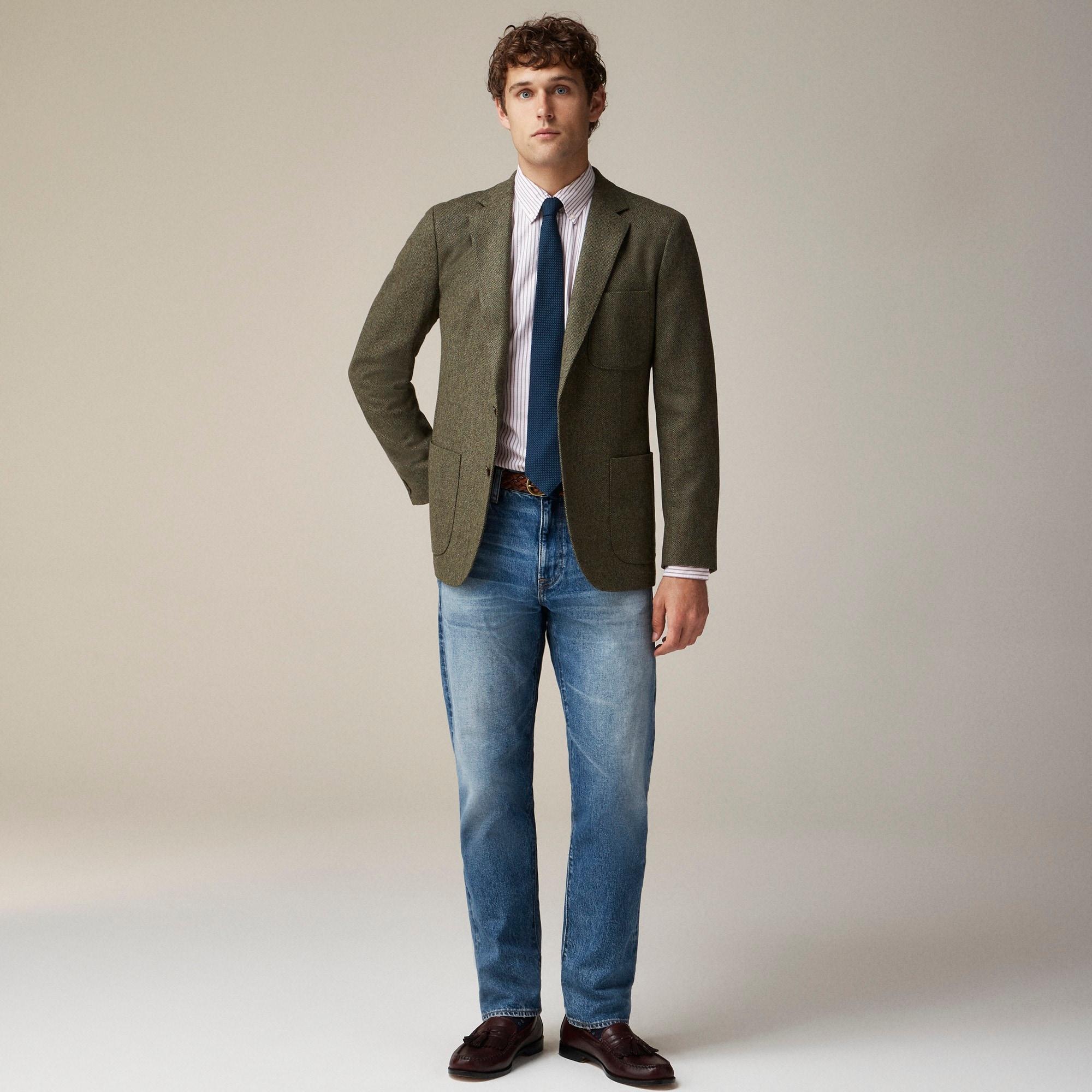 Ludlow Slim-fit blazer in English merino wool Product Image