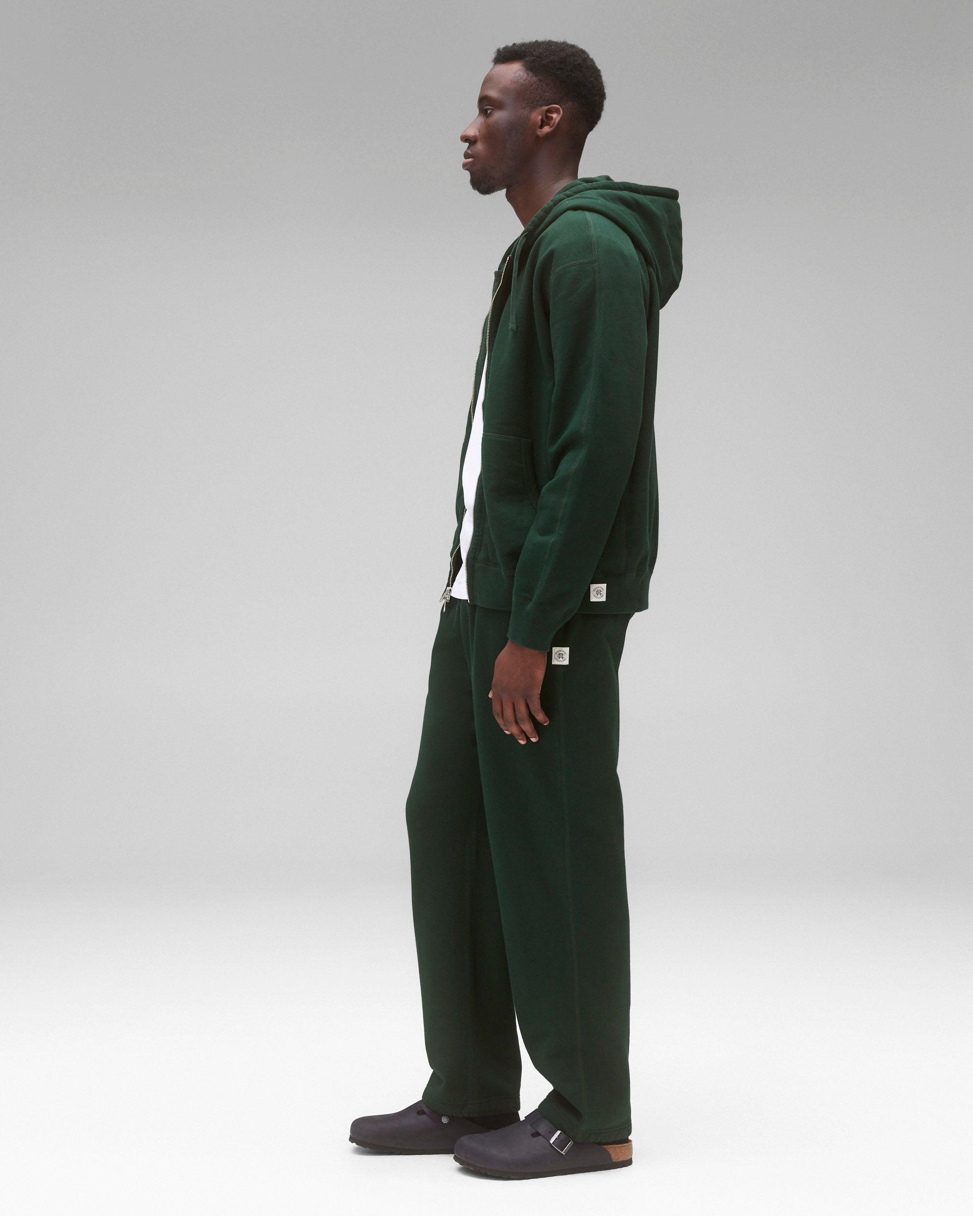 Midweight Terry Standard Zip Hoodie Male Product Image