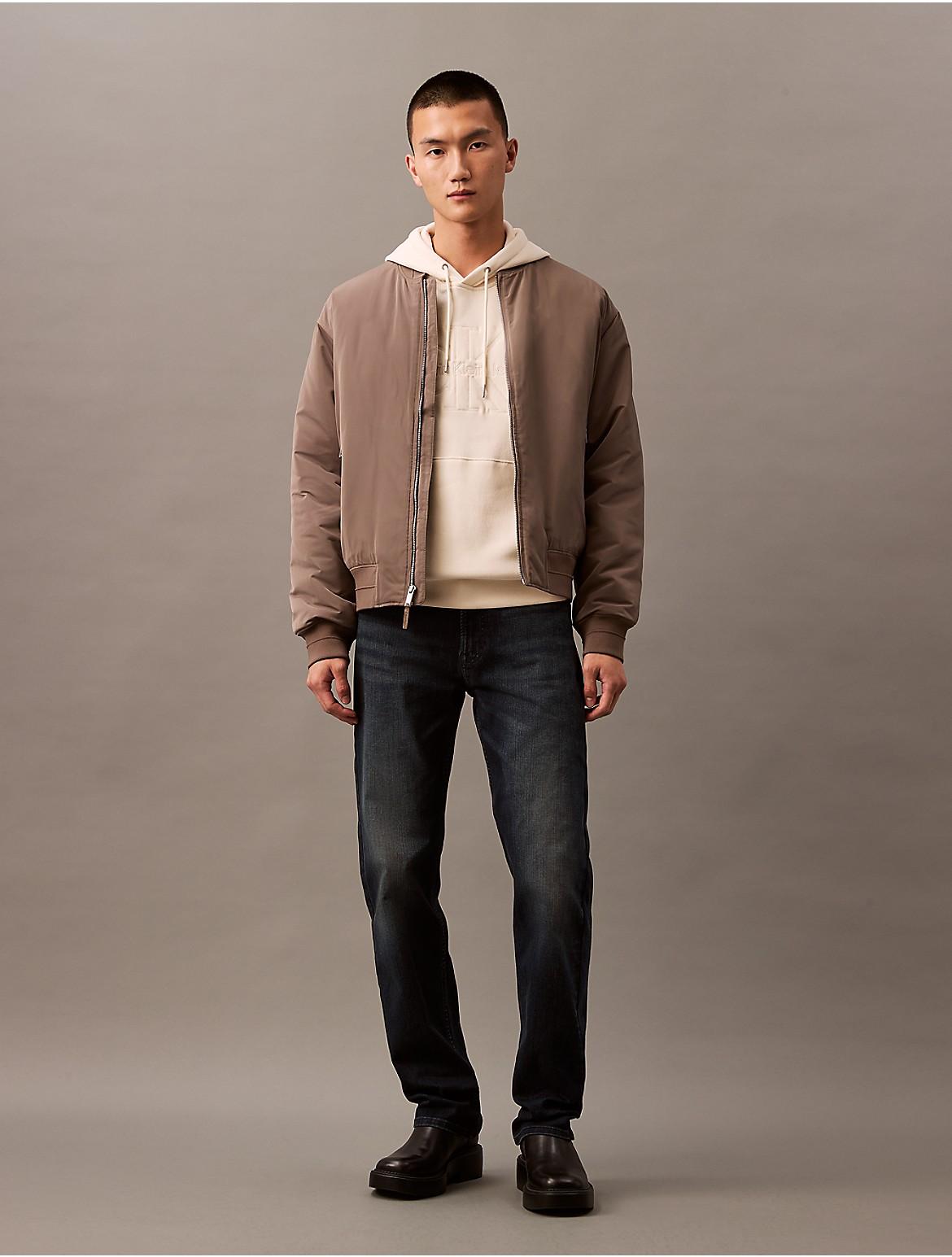 Calvin Klein Mens Standard Straight Fit Jeans - Grey Product Image