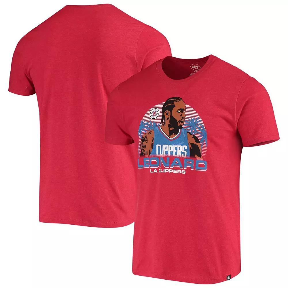 Men's Kawhi Leonard Red LA Clippers Player Graphic T-Shirt, Size: Medium Product Image