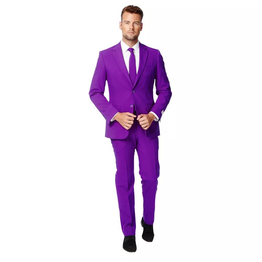 Men's OppoSuits Slim-Fit Solid Suit & Tie Set,  Product Image