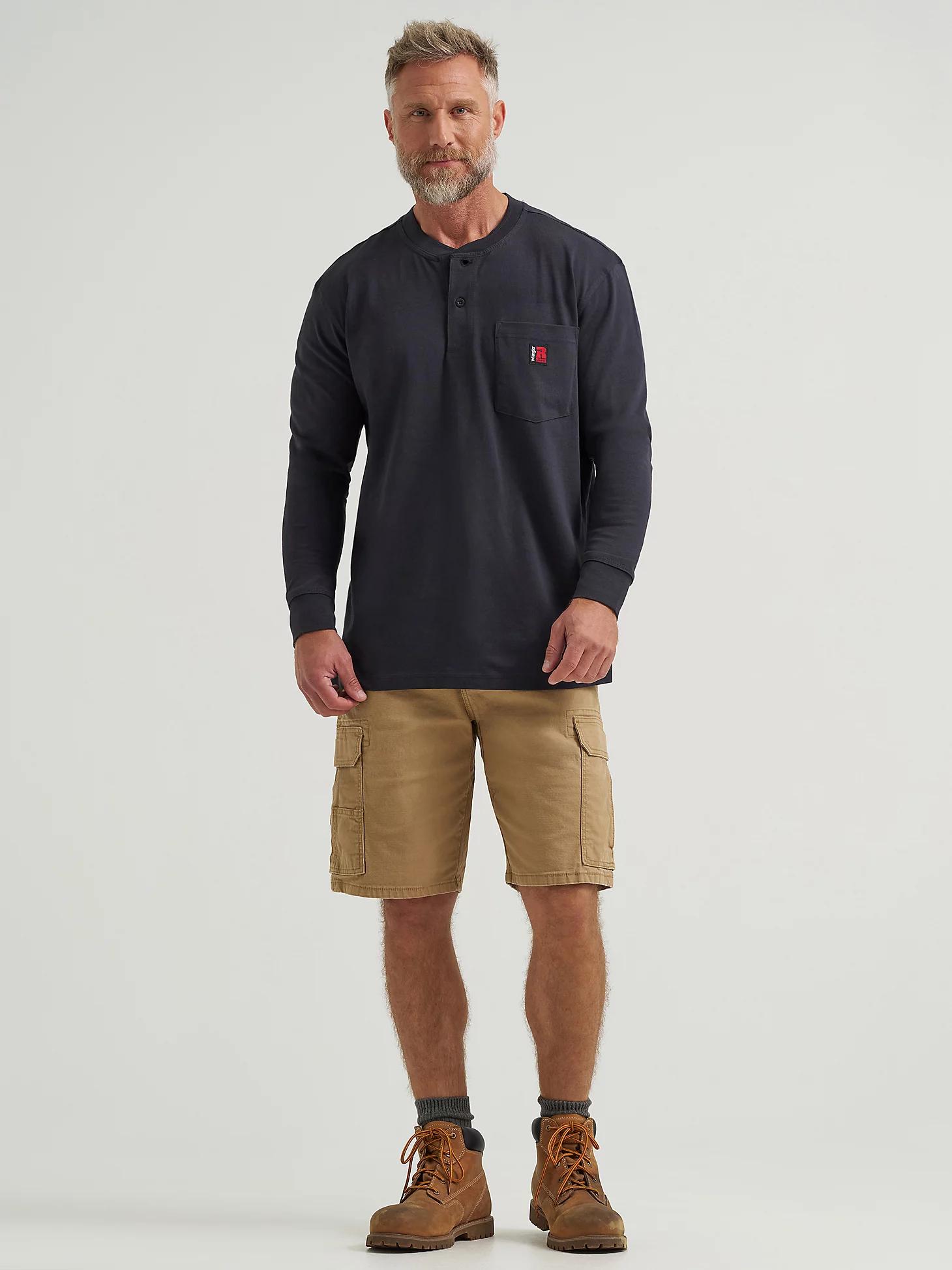 Wrangler® RIGGS Workwear® Long Sleeve Solid Henley | Men's SHIRTS | Wrangler® Product Image