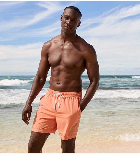 Tommy Bahama Naples Valley Garment-Dyed 6#double; Inseam Swim Trunks Product Image
