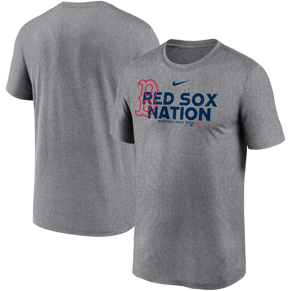 Men's Nike Heathered Charcoal Boston Red Sox Local Rep Legend Performance T-Shirt, Size: XL Product Image