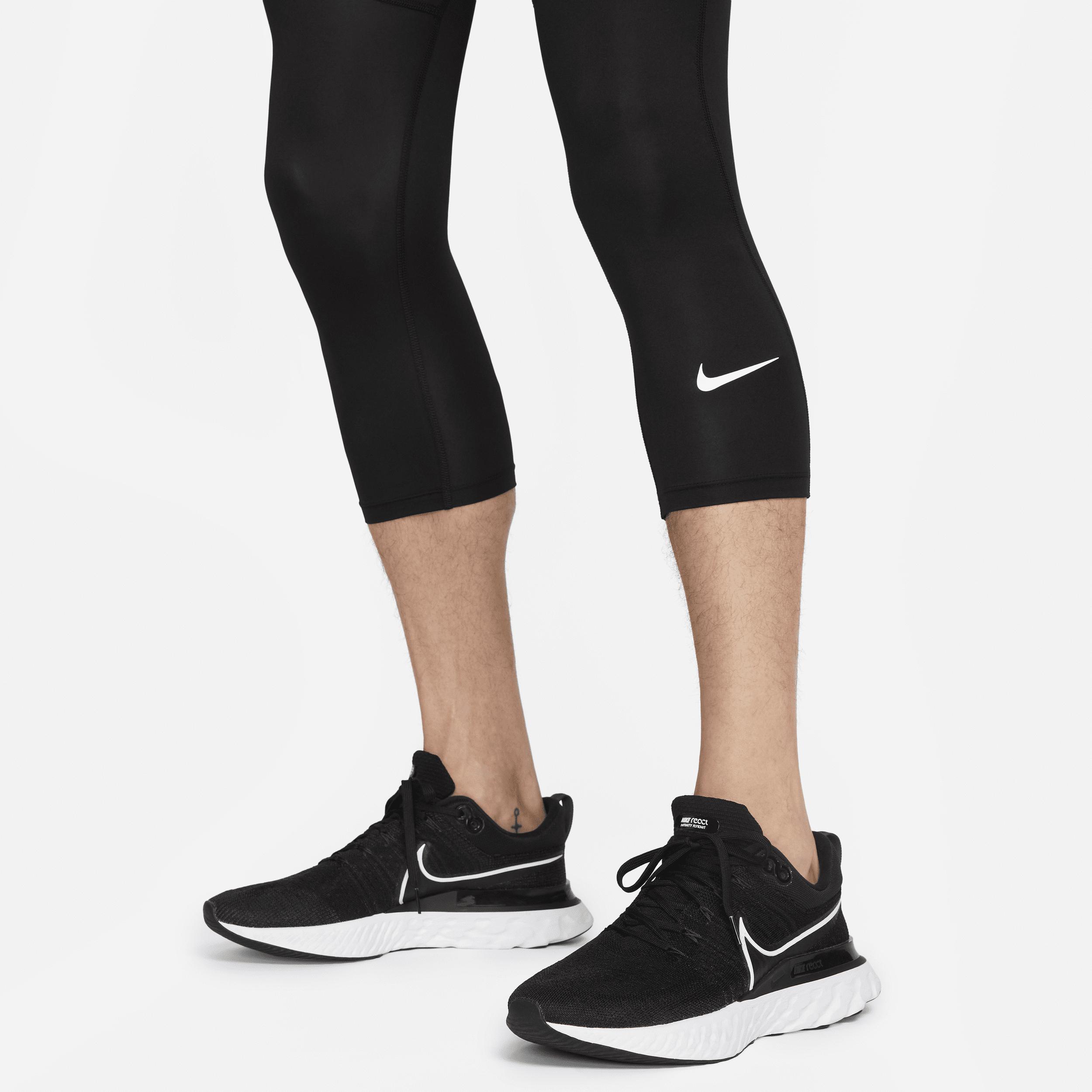 Mens Nike Pro Dri-FIT 3/4-Length Fitness Tights | FB7950-010 Product Image