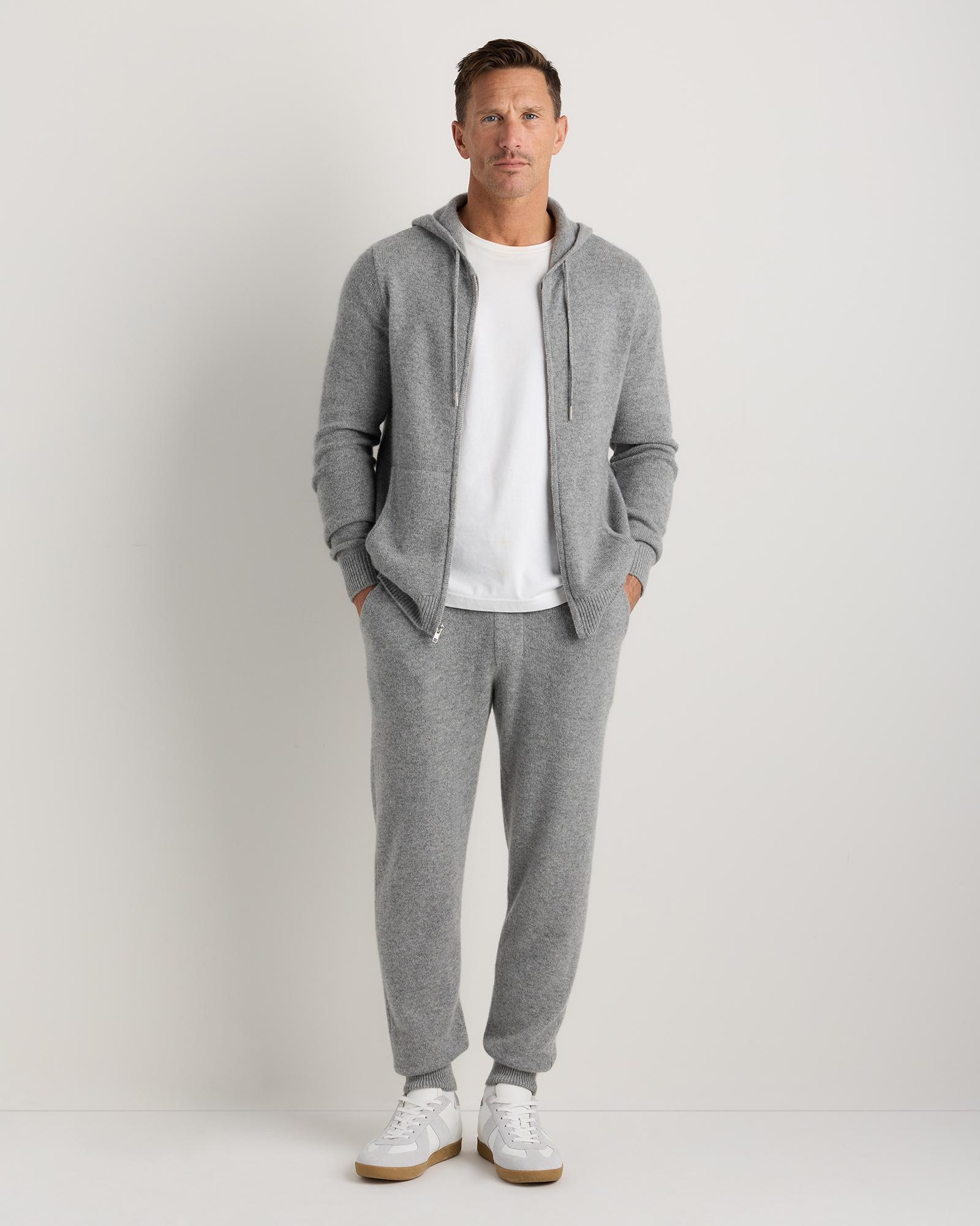 Quince | Men's Mongolian Cashmere Full-Zip Hoodie Product Image