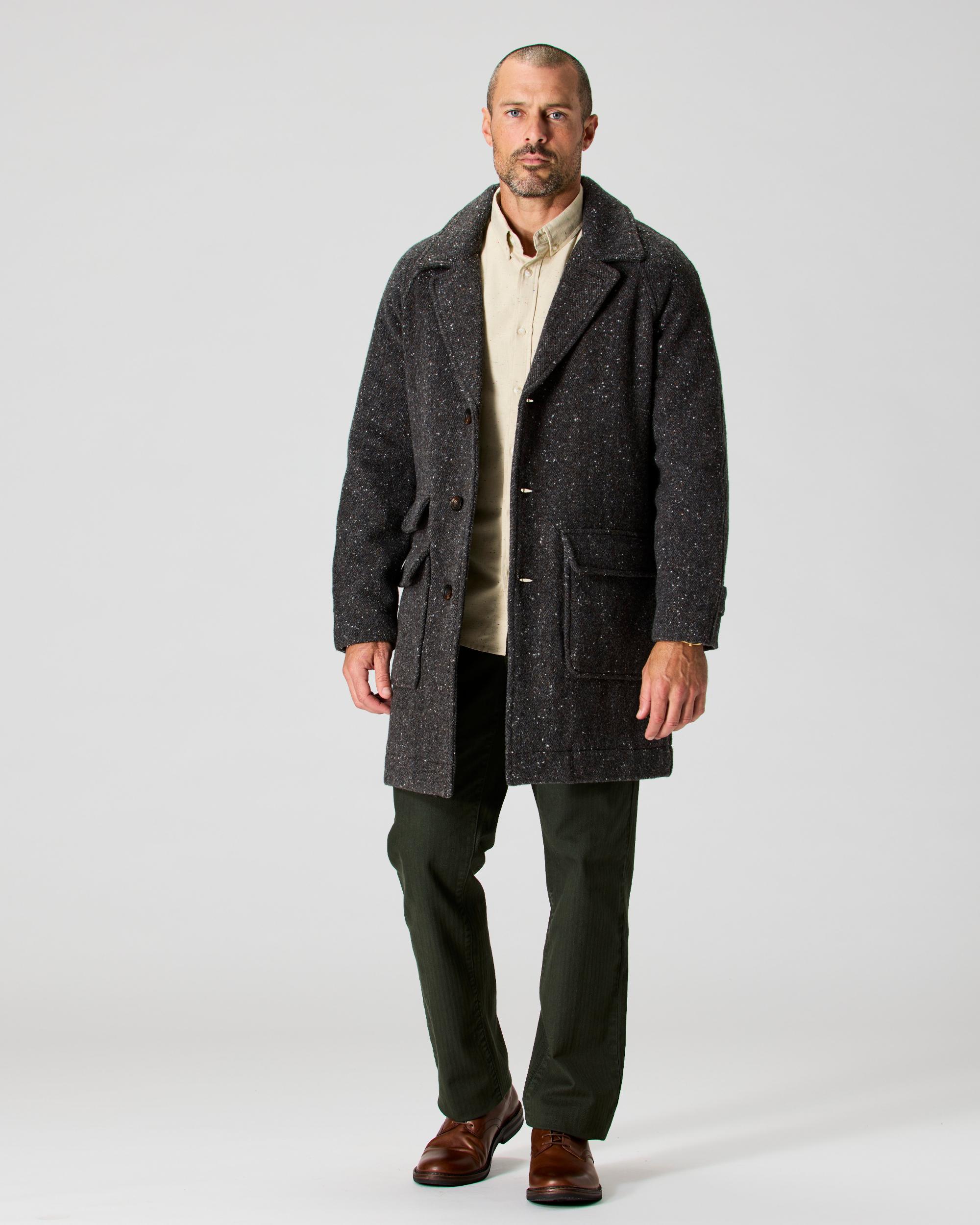 Wool Herringbone Overcoat Product Image