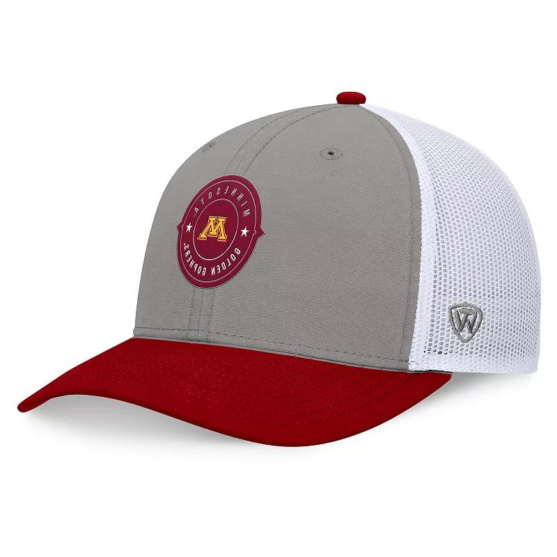 Men's Top of the World Gray/Maroon Texas A&M Aggies Rob Trucker Adjustable Hat, Grey Product Image