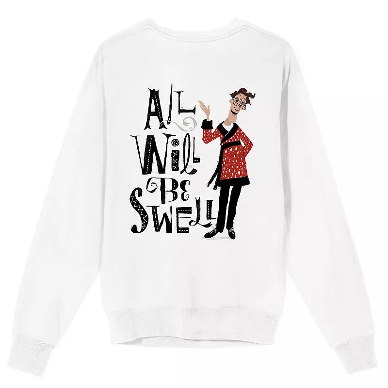 Men's Coraline All Will Be Swell Graphic Sweatshirt, Size: XXL, White Product Image