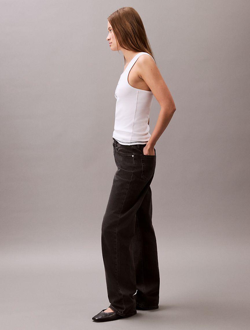 Logo Graphic Ribbed Tank Top Product Image