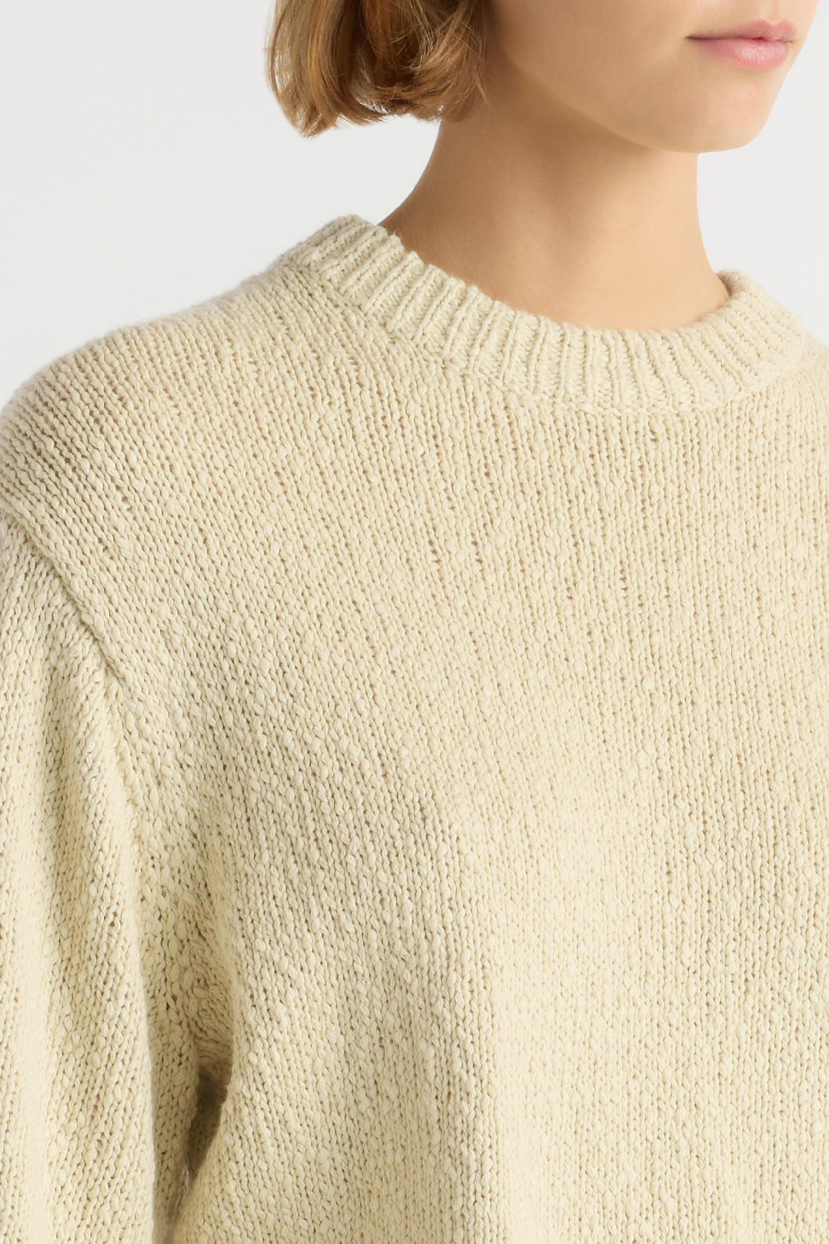 Sonya Textured Organic Cotton Sweater Product Image