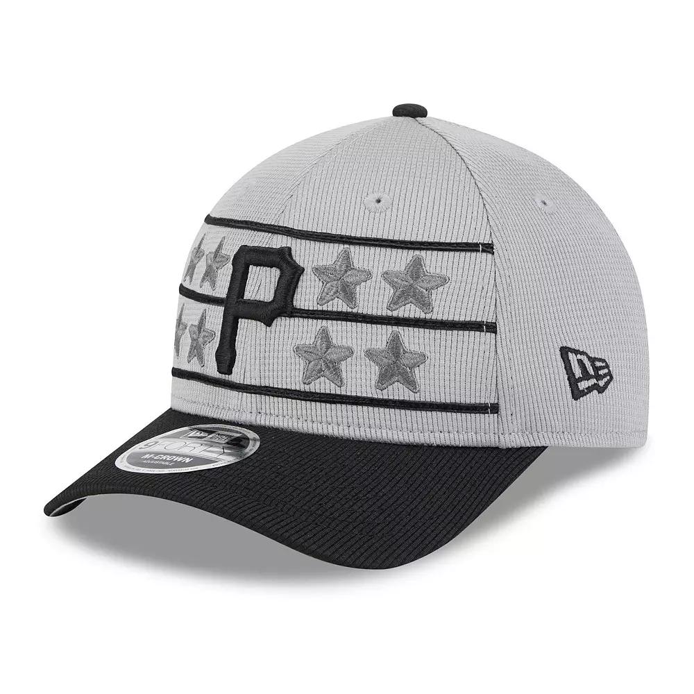 Men's New Era Gray/Black Pittsburgh Pirates 2025 Batting Practice 9FORTY M-Crown Adjustable Hat, Grey Product Image