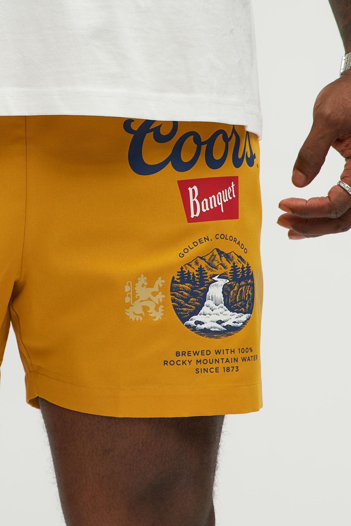 Coors Rocky Mountain Swim Classic Trunk - Yellow Male Product Image