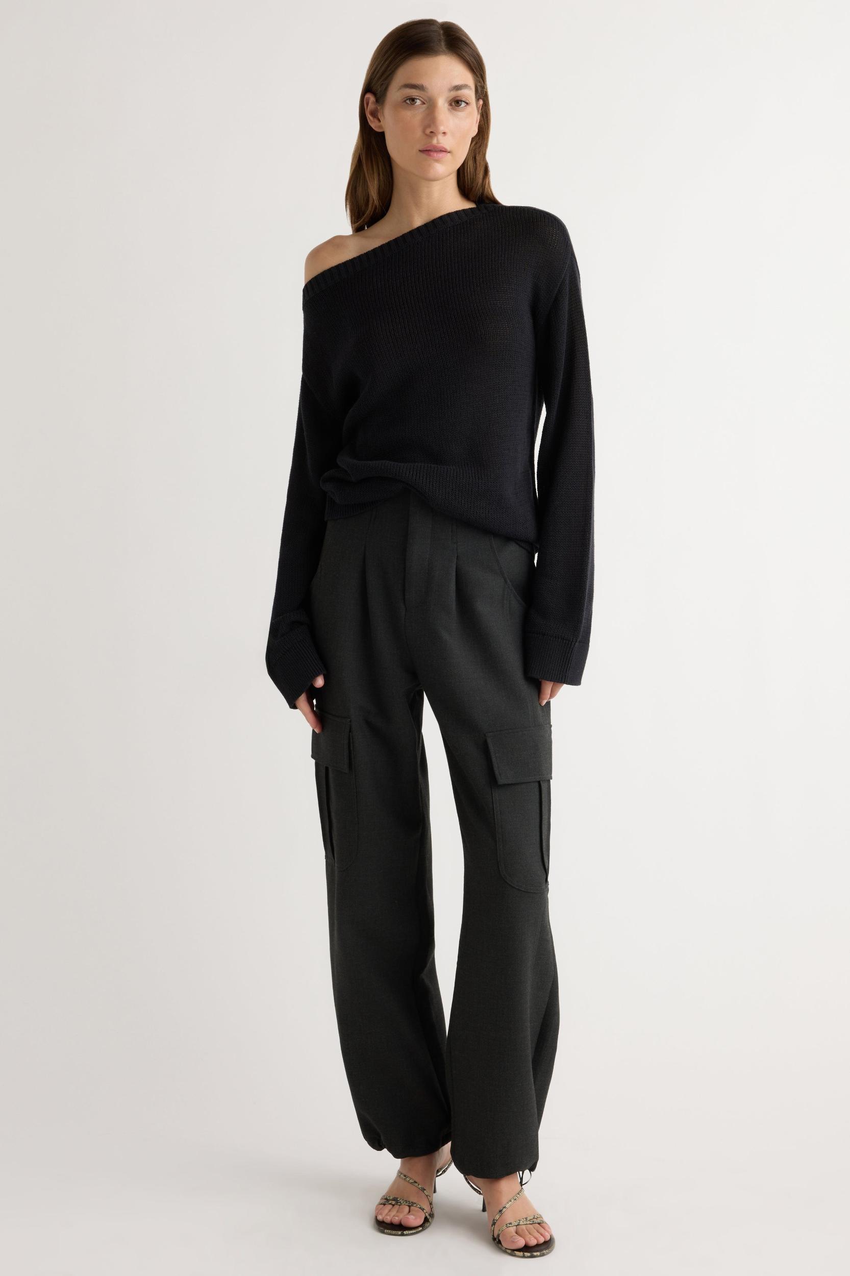 Issa Lightweight Off-Shoulder Sweater Product Image