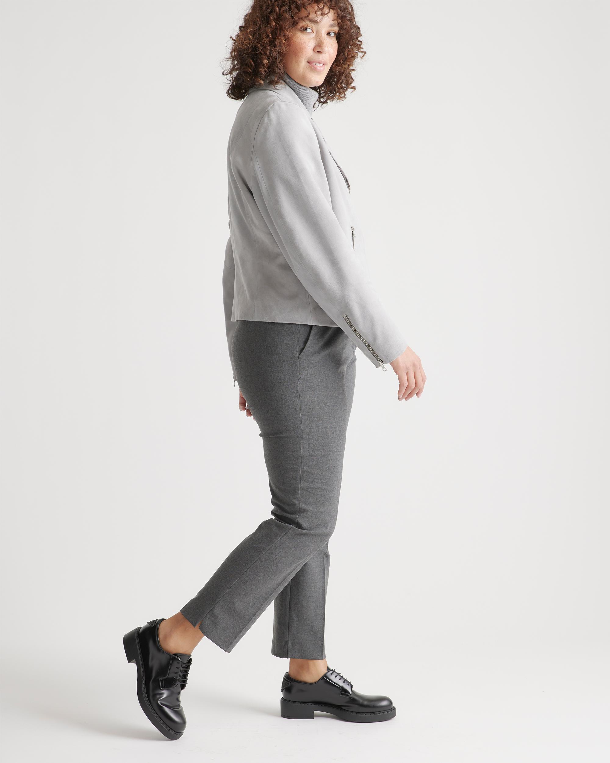 Quince | Women's 100% Suede Biker Jacket Leather Product Image