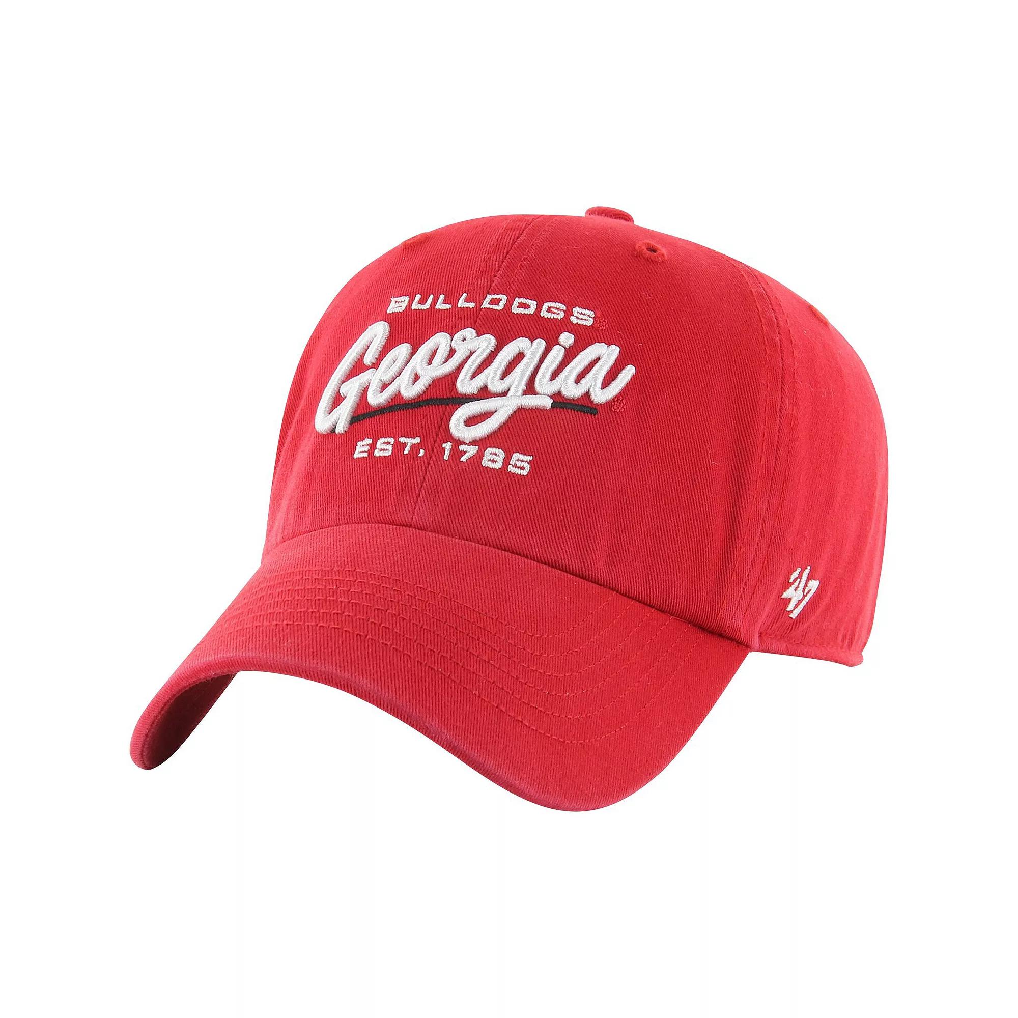 Women's '47 Red Georgia Bulldogs Sidney Clean Up Adjustable Hat Product Image