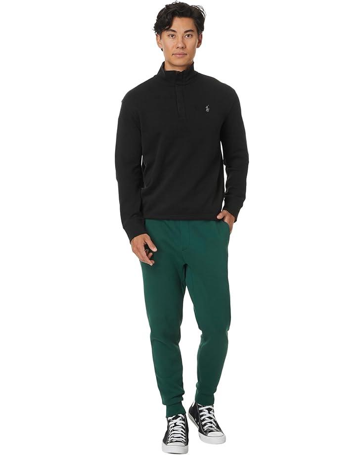 Mesh-Knit Cotton 1/4 Zip Sweater Product Image