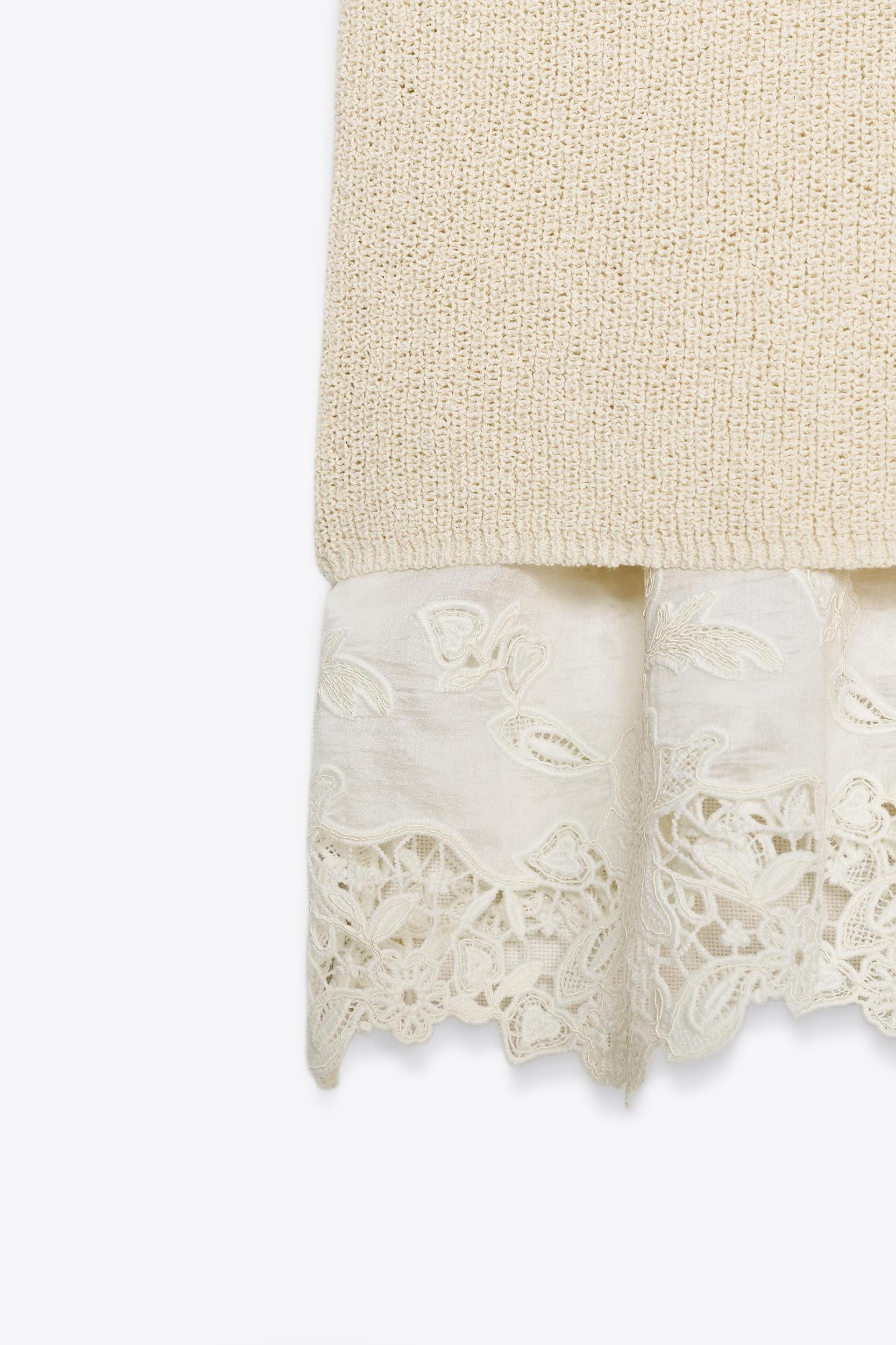 COMBINATION KNIT DRESS Product Image