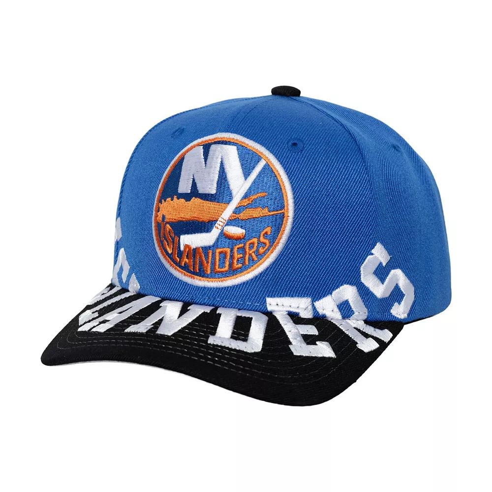 Men's Mitchell & Ness Royal/Black New York Islanders Underarch Two-Tone Pro Crown Snapback Hat, Isl Blue Product Image