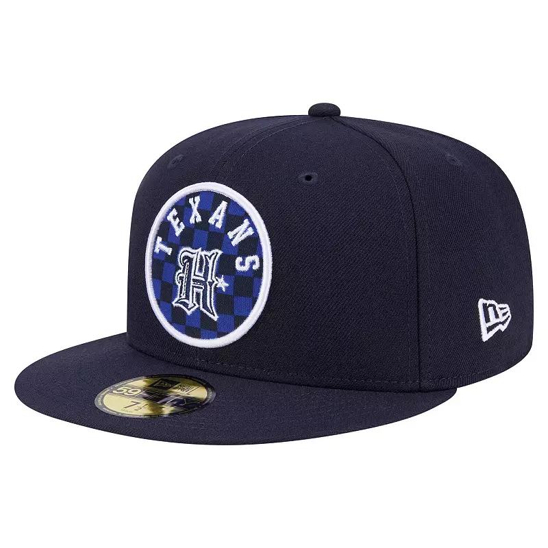 Men's New Era Royal Indianapolis Colts Checkered 59FIFTY Fitted Hat,  Product Image